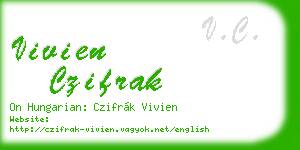 vivien czifrak business card